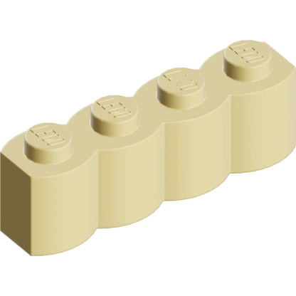 Part 30137 - Brick, Modified 1 x 4 with Log Profile
