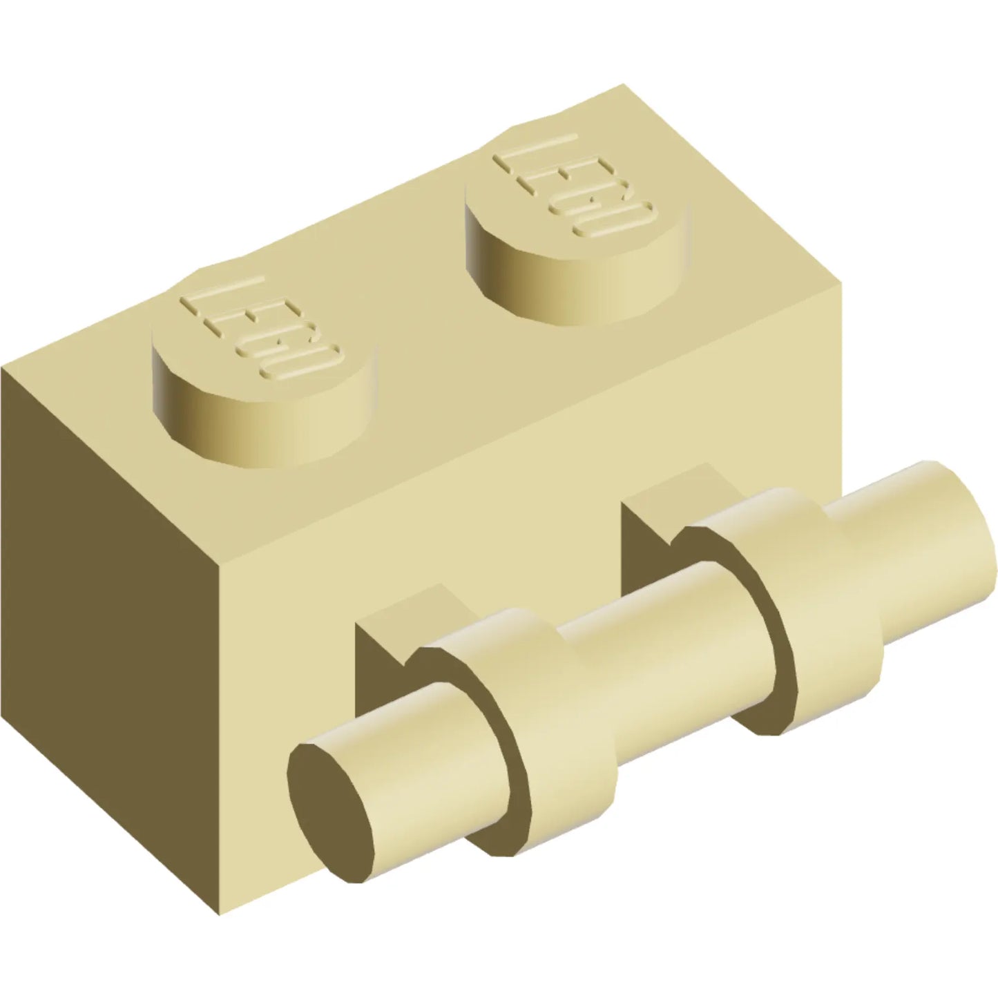 Part 30236 - Brick, Modified 1 x 2 with Bar Handle on Side