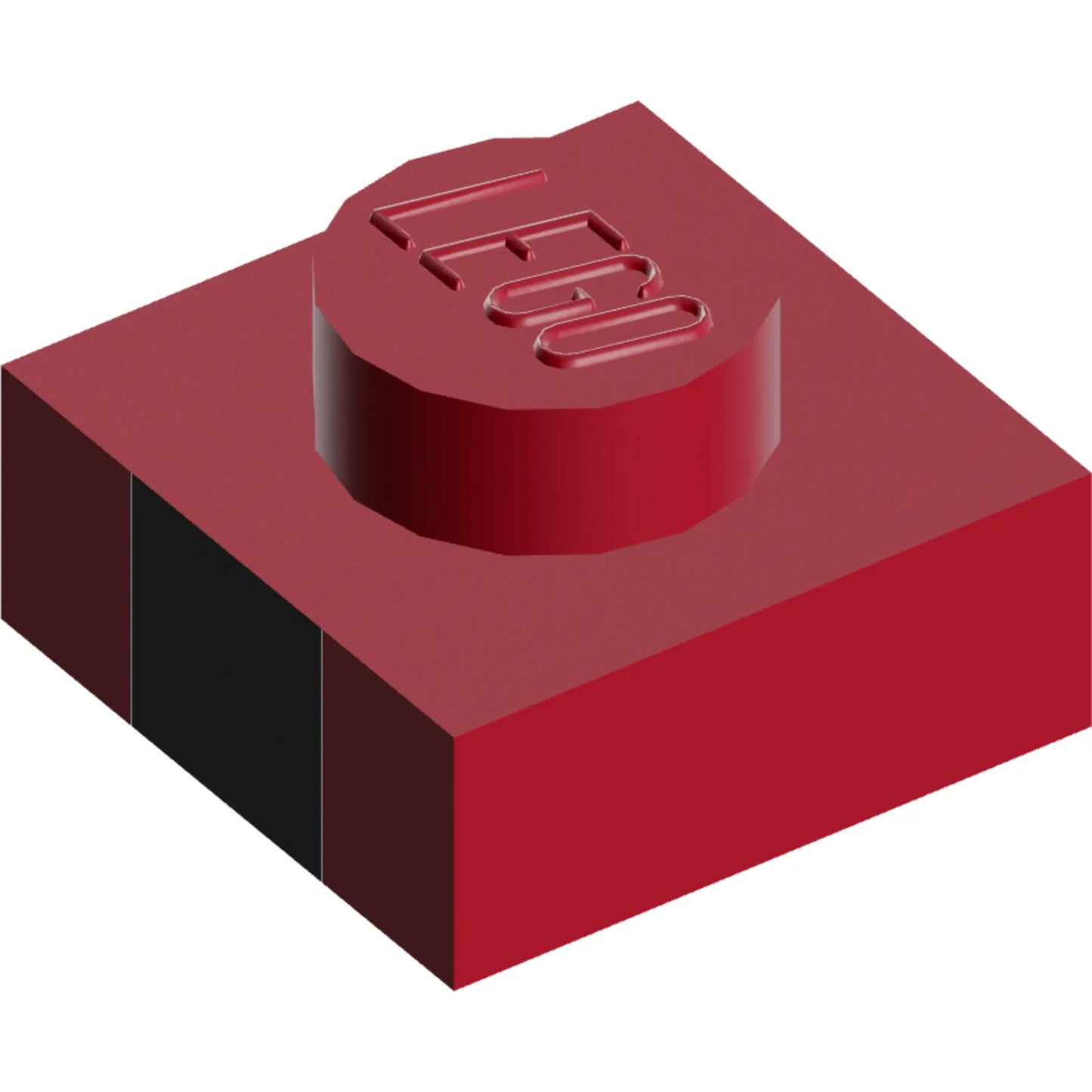 Teil 3024pb010 - Platte 1 x 1 mit schwarzem Quadratmuster