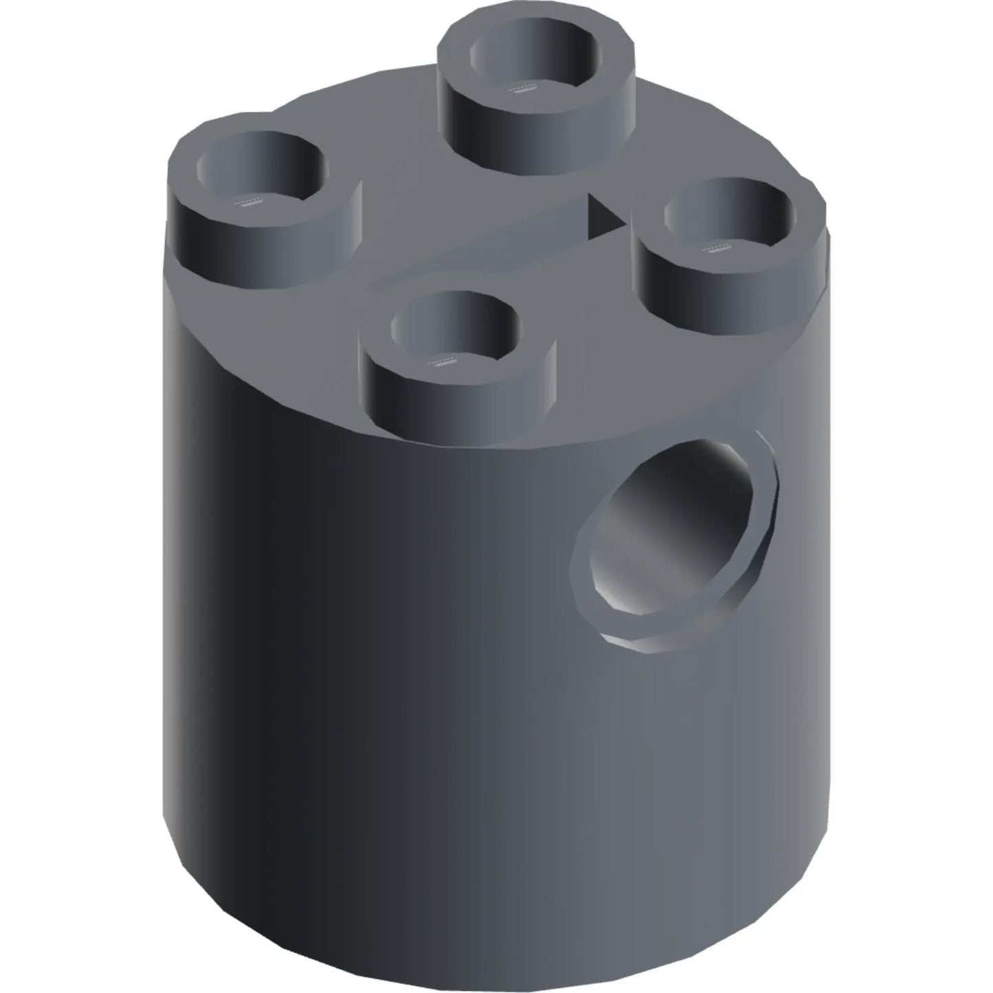 Part 30361c - Brick, Round 2 x 2 x 2 Robot Body - with Bottom Axle Holder x Shape + Orientation