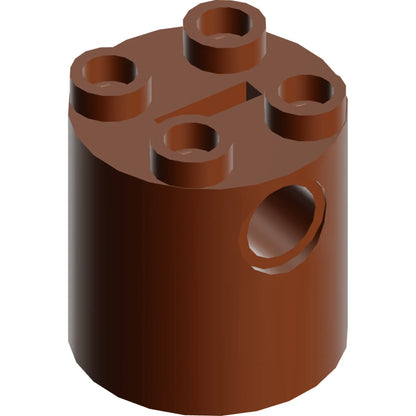 Part 30361c - Brick, Round 2 x 2 x 2 Robot Body - with Bottom Axle Holder x Shape + Orientation