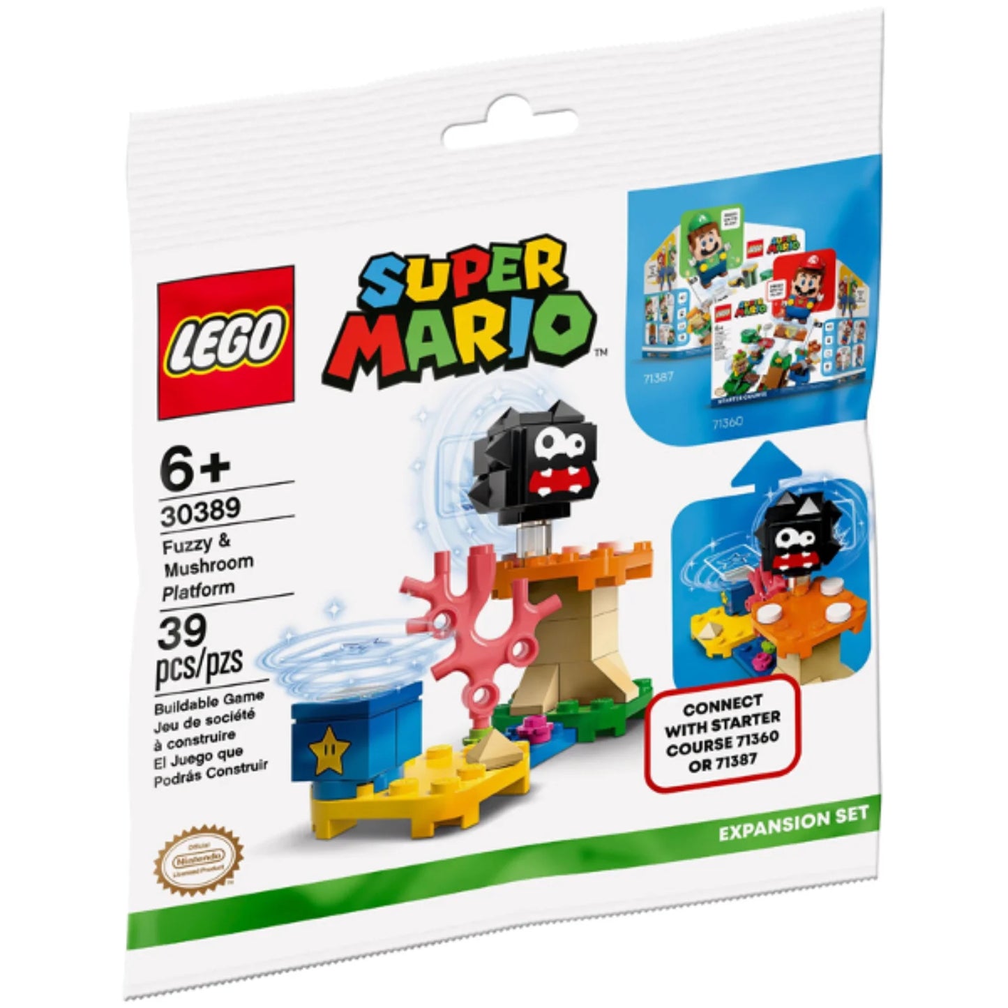 Set 30389-1 - Fuzzy & Mushroom Platform - Expansion Set polybag
