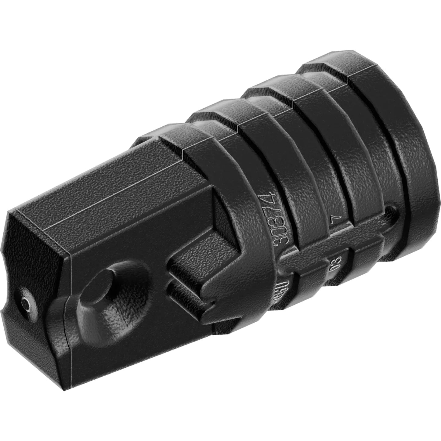 Part 30552 - Hinge Cylinder 1 x 2 Locking with 1 Finger and Axle Hole on Ends with Slots