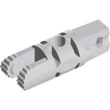 Part 30554b - Hinge Cylinder 1 x 3 Locking with 1 Finger and 2 Fingers on Ends, 9 Teeth, with Hole