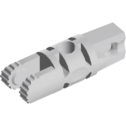 Part 30554b - Hinge Cylinder 1 x 3 Locking with 1 Finger and 2 Fingers on Ends, 9 Teeth, with Hole