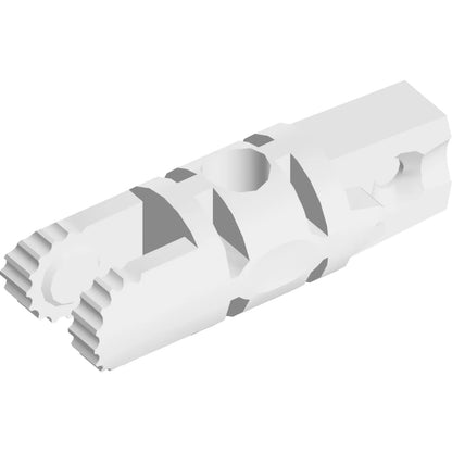 Part 30554b - Hinge Cylinder 1 x 3 Locking with 1 Finger and 2 Fingers on Ends, 9 Teeth, with Hole