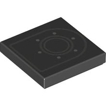 Part 3068pb1281 - Tile 2 x 2 with Arch Outline, Two Circles and Six Rivets Pattern