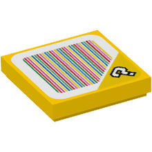 Part 3068pb1359 - Tile 2 x 2 with Super Mario Scanner Code Question Mark Block Pattern (Sticker) - Sets 30385 / 71360 / 71369 / 71387 / 71390 / 71403 / 71412 / 71432 / 71437 / 71439 / 77907