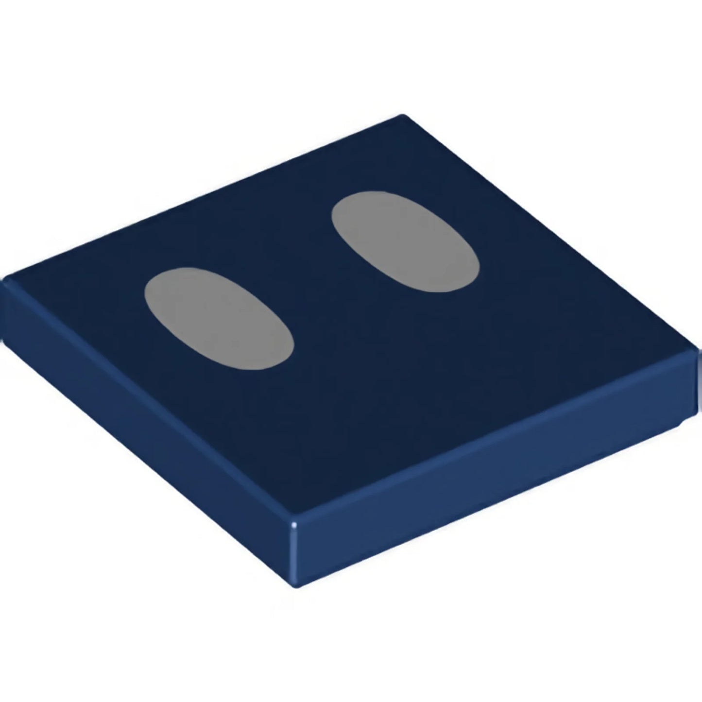 Part 3068pb1367 - Tile 2 x 2 with White Ovals / Eyes Pattern (Super Mario Bob-omb Face)