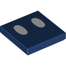 Part 3068pb1367 - Tile 2 x 2 with White Ovals / Eyes Pattern (Super Mario Bob-omb Face)