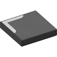 Part 3068pb1391 - Tile 2 x 2 with White Corner Stripe Pattern