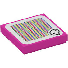 Part 3068pb1401 - Tile 2 x 2 with Super Mario Scanner Code Toadette Speech Bubble with Ellipsis Pattern (Sticker) - Set 71368