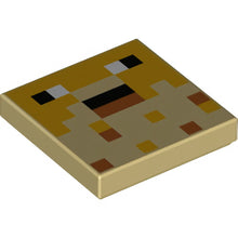 Part 3068pb1482 - Tile 2 x 2 with Pixelated Minecraft Pufferfish Pattern