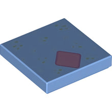Part 3068pb1516 - Tile 2 x 2 with Metallic Light Blue Spots and Metallic Pink Diamond Pattern (Bruni)