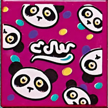 Part 3068pb1536 - Tile 2 x 2 with BeatBit Album Cover - Pandas and Polka Dots Pattern