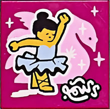 Part 3068pb1542 - Tile 2 x 2 with BeatBit Album Cover - Ballerina and Swan Pattern