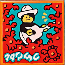 Part 3068pb1549 - Tile 2 x 2 with BeatBit Album Cover - Cowboy with Guitar and Crabs Pattern