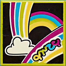 Part 3068pb1590 - Tile 2 x 2 with BeatBit Album Cover - Rainbows and Cloud Pattern