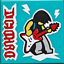 Part 3068pb1606 - Tile 2 x 2 with BeatBit Album Cover - Man Playing Flying V Guitar Pattern