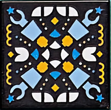 Part 3068pb1613 - Tile 2 x 2 with BeatBit Album Cover - Geometric Minifigure Heads, Arms and Quarter Tiles Pattern
