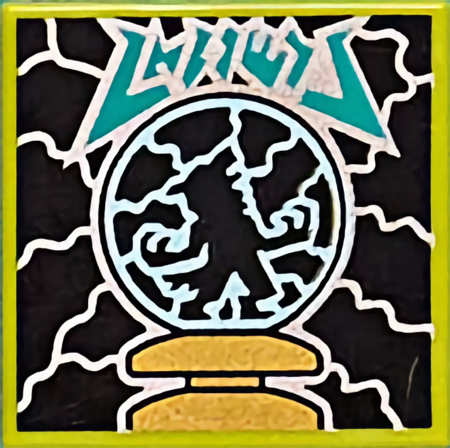 Part 3068pb1620 - Tile 2 x 2 with BeatBit Album Cover - Werewolf in Plasma Globe Pattern