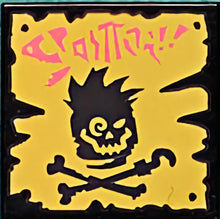 Part 3068pb1629 - Tile 2 x 2 with BeatBit Album Cover - Skull and Crossbones Pattern