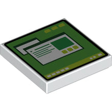 Part 3068pb1655 - Tile 2 x 2 with Computer Monitor Pattern 3