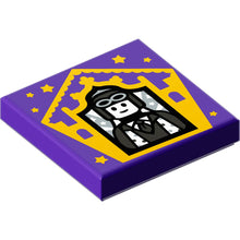 Part 3068pb1741 - Tile 2 x 2 with HP Chocolate Frog Card Jocunda Sykes Pattern
