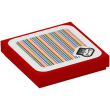 Part 3068pb1814 - Tile 2 x 2 with Super Mario Scanner Code Boom Boom Pattern (Sticker) - Sets 71387 / 71437