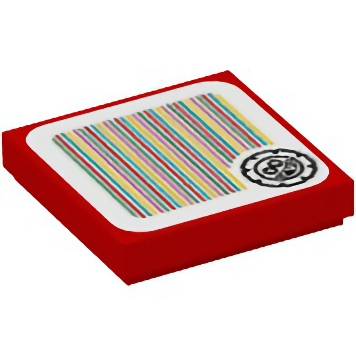 Part 3068pb1955 - Tile 2 x 2 with Super Mario Scanner Code Grrrol Pattern (Sticker) - Set 71390