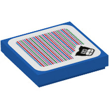 Part 3068pb2058 - Tile 2 x 2 with Super Mario Scanner Code Ludwig Pattern (Sticker) - Set 71408
