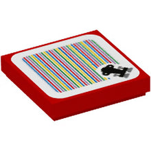 Part 3068pb2066 - Tile 2 x 2 with Super Mario Scanner Code Throne Pattern (Sticker) - Set 71408