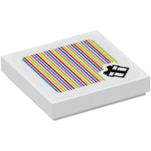Part 3068pb2095 - Tile 2 x 2 with Super Mario Scanner Code Gift Box Pattern (Sticker) - Set 71403