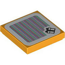 Part 3068pb2152 - Tile 2 x 2 with Super Mario Scanner Code Gift Box Pattern (Sticker) - Set 71418