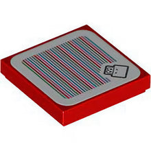 Part 3068pb2184 - Tile 2 x 2 with Super Mario Scanner Code Red Koopa Troopa Pattern (Sticker) - Set 71417
