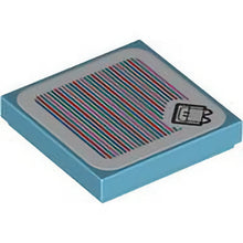 Part 3068pb2185 - Tile 2 x 2 with Super Mario Scanner Code Fliprus Pattern (Sticker) - Set 71417