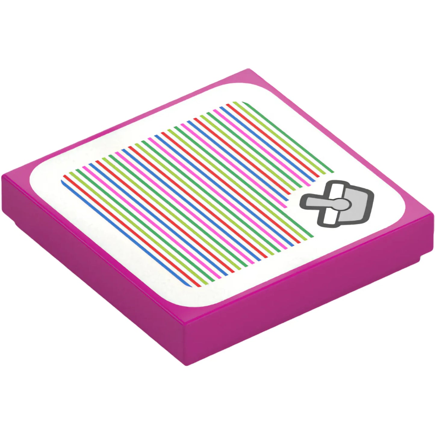 Part 3068pb2313 - Tile 2 x 2 with Super Mario Scanner Code Shopping Basket Pattern (Sticker) - Set 71429