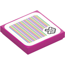 Part 3068pb2313 - Tile 2 x 2 with Super Mario Scanner Code Shopping Basket Pattern (Sticker) - Set 71429