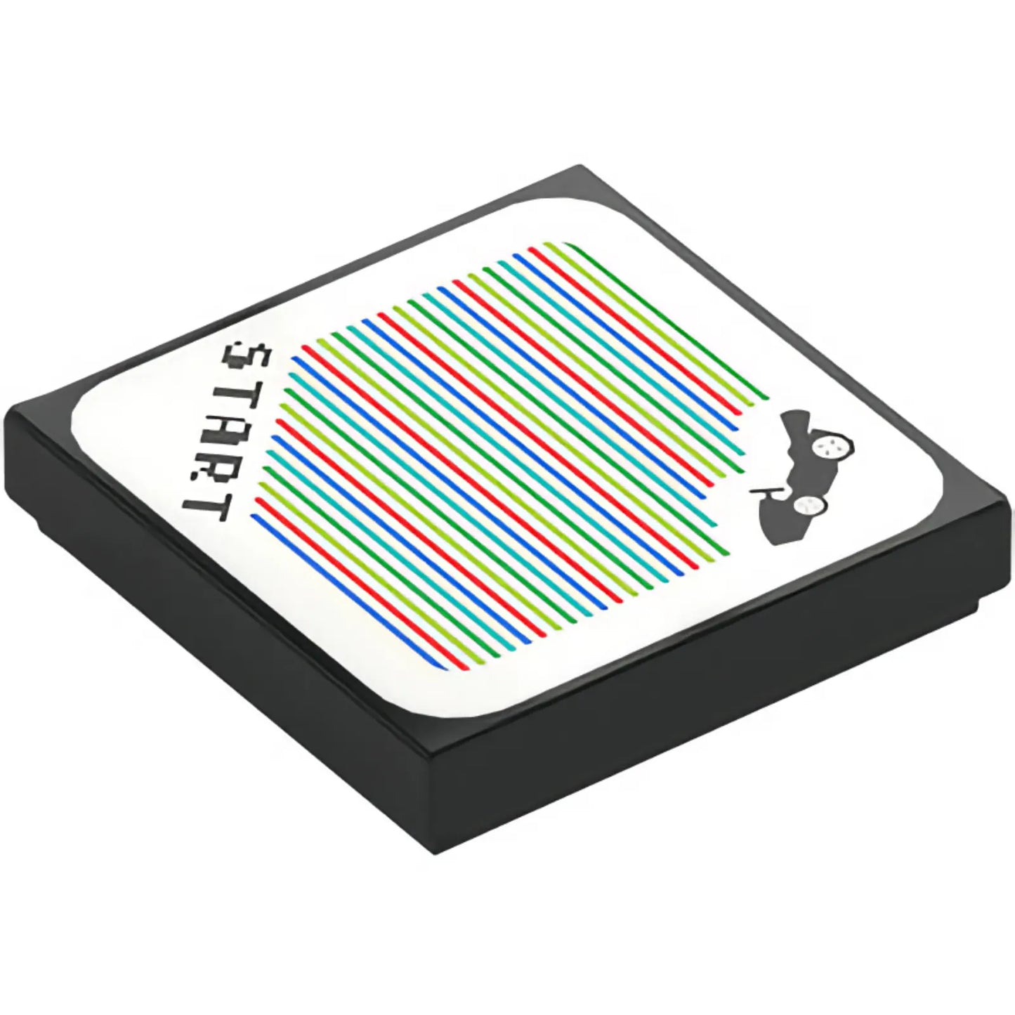 Part 3068pb2564 - Tile 2 x 2 with Super Mario Scanner Code Standard Kart / B Dasher and 'START' Pattern (Sticker) - Sets 72032 / 72035