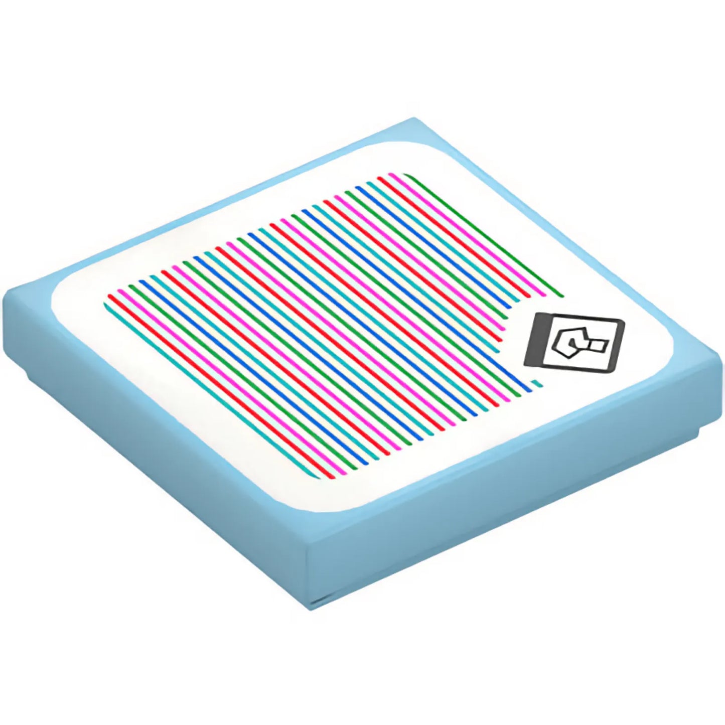 Part 3068pb2574 - Tile 2 x 2 with Super Mario Scanner Code Item Box with Question Mark Pattern (Sticker) - Sets 72031 / 72036