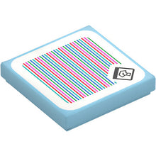 Part 3068pb2574 - Tile 2 x 2 with Super Mario Scanner Code Item Box with Question Mark Pattern (Sticker) - Sets 72031 / 72036