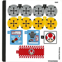Part 3068pb2578 - Tile 2 x 2 with Super Mario Scanner Code Horn Pattern (Sticker) - Set 72035