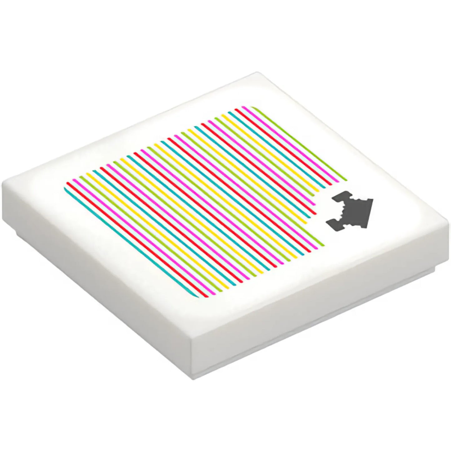 Part 3068pb2579 - Tile 2 x 2 with Super Mario Scanner Code Engine Pattern (Sticker) - Set 72035