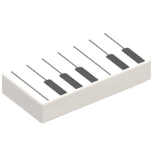 Part 3069pb0761 - Tile 1 x 2 with Black and White Piano Keys Pattern