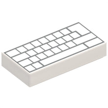 Part 3069pb0856 - Tile 1 x 2 with Computer Keyboard Blank Keys Pattern