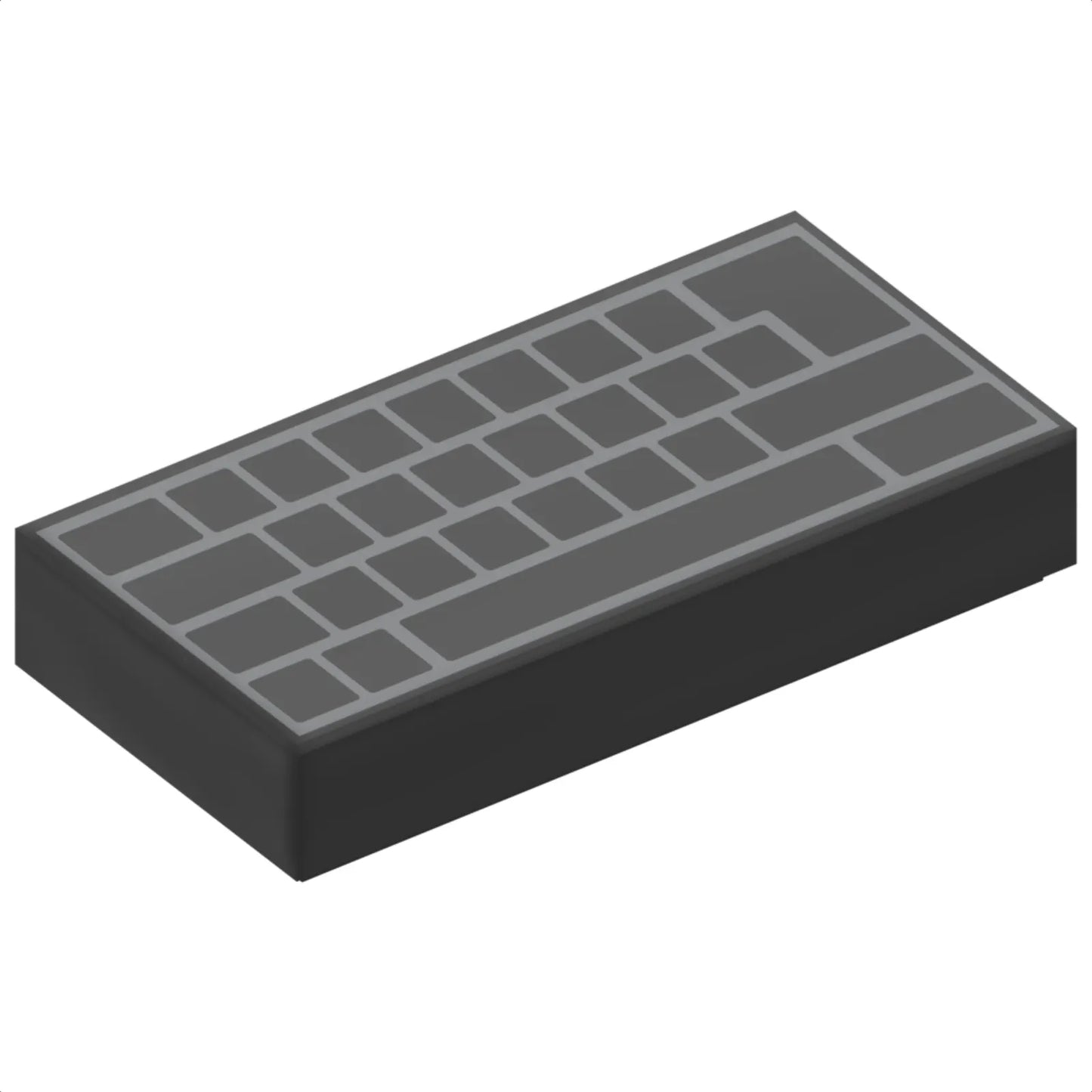 Part 3069pb0856 - Tile 1 x 2 with Computer Keyboard Blank Keys Pattern