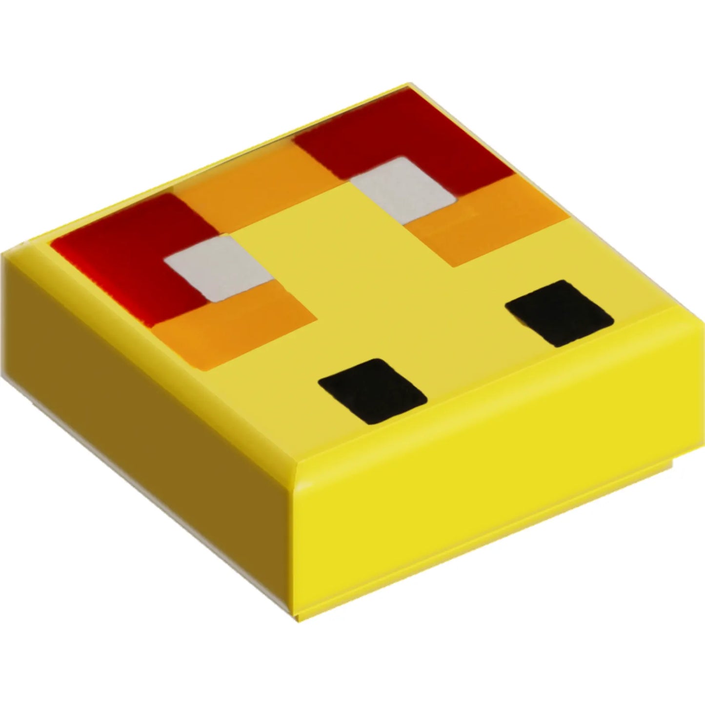Part 3070pb200 - Tile 1 x 1 with Angry Bee Eyes Minecraft Pixelated Pattern