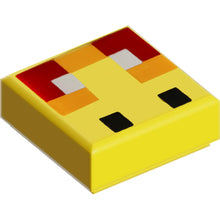 Part 3070pb200 - Tile 1 x 1 with Angry Bee Eyes Minecraft Pixelated Pattern