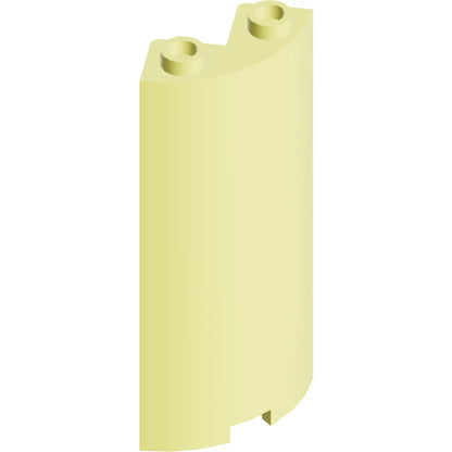 Part 30987 - Cylinder Quarter 2 x 2 x 5 with 1 x 1 Cutout