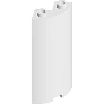 Part 30987 - Cylinder Quarter 2 x 2 x 5 with 1 x 1 Cutout